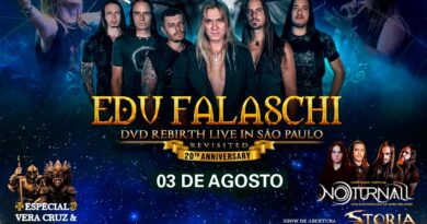 Edu Falaschi apresenta show da turnê “Rebirth Live in SP Revisited – 20 anos” no Tokio Marine Hall, em São Paulo, neste sábado dia 3 de agosto