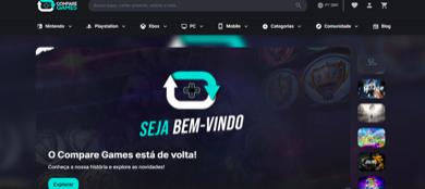 Compare Games volta 14 de janeiro com compra direta pelo site, programa de pontos e muitas outras novidades